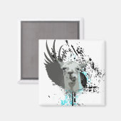 Aimant hi-fi llama. (Recto/Verso)