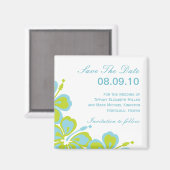 Aimant Hibiscus Delight Enregistrer La Date (Recto/Verso)