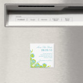 Aimant Hibiscus Delight Enregistrer La Date (In Situ (Lave-vaisselle))