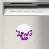 Aimant hibiscus leis pourpre (In Situ (Lave-vaisselle))