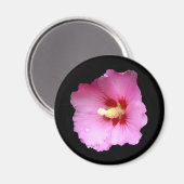 Aimant Hibiscus rose (Recto/Verso)
