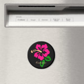Aimant Hibiscus rose tropical Thunder_Cove (In Situ (Lave-vaisselle))