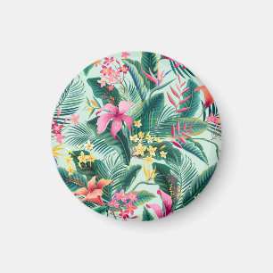 Aimant Hibiscus tropicaux : Motif Floral sans joint