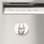 Aimant Hibou Avec Attitude ! -magnet (In Situ (Lave-vaisselle))