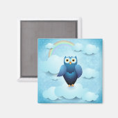 Aimant Hibou dans le ciel (Recto/Verso)