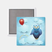 Aimant Hibou dans le ciel (Recto/Verso)
