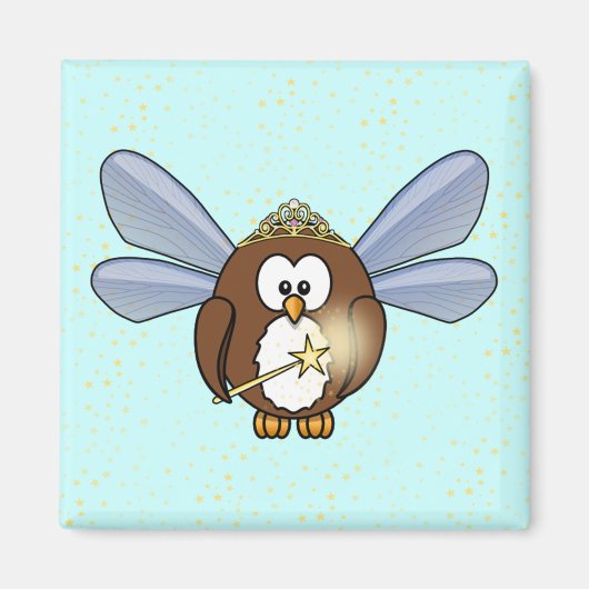 Aimant hibou fée (Devant)