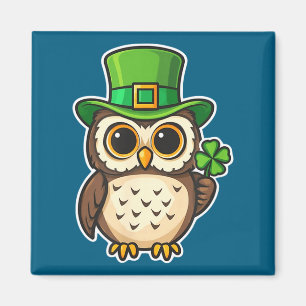 Aimant Hibou irlandais drôle jour de la Saint-Patrick por