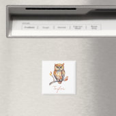 Aimant Hibou Personnalisé (In Situ (Lave-vaisselle))
