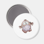 Aimant hibou vacillant idiot (Recto/Verso)