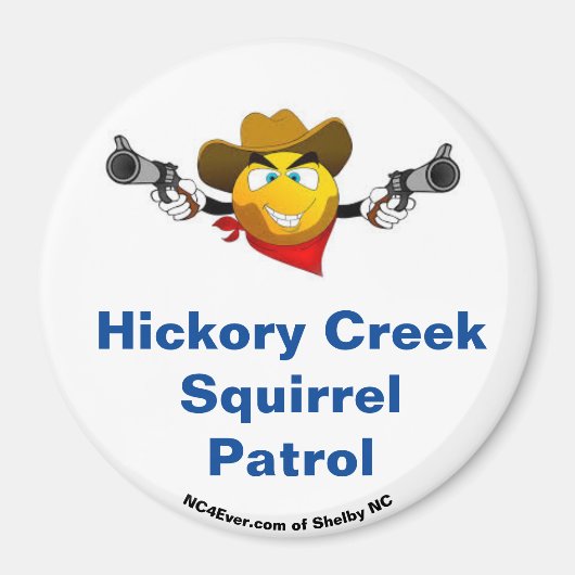 Aimant Hickory Creek Squirrel Patrol Fun Frigo (Devant)