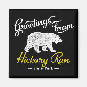 Aimant Hickory Run State Park Bear (Devant)