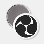 Aimant Hidari mitsudomoe, Japon (Recto/Verso)