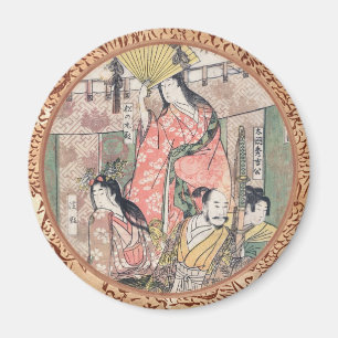 Aimant Hideyoshi samouraï et épouses Kitagawa Utamaro