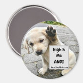 Aimant High 5 Me Andi Puppy (Recto/Verso)