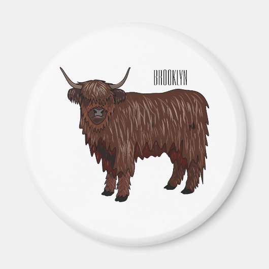 Aimant Highland cow (Devant)