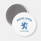 Aimant HIGHLANDS Ecosse (Recto/Verso)