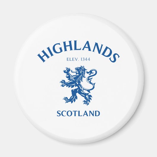 Aimant HIGHLANDS Ecosse (Devant)