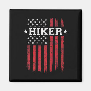 Aimant Hiker Fier Drapeau Américain Usa Patriot Patriotiq
