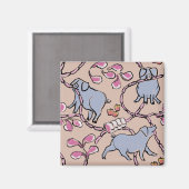 Aimant Hilarié motif Chinois Vietnamien Cochon Année S (Recto/Verso)