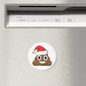 Aimant Hilarié Xmas Poop Emoji (In Situ (Lave-vaisselle))