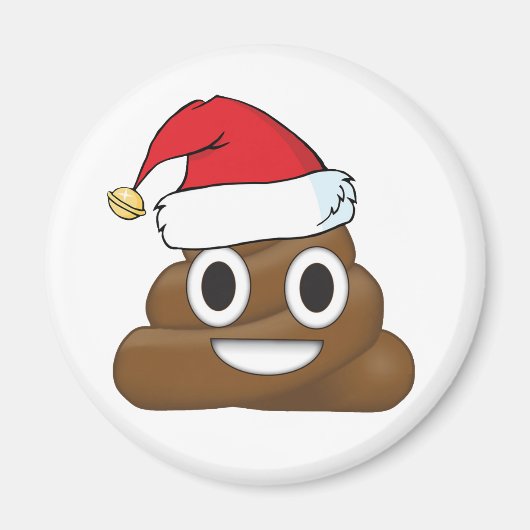 Aimant Hilarié Xmas Poop Emoji (Devant)