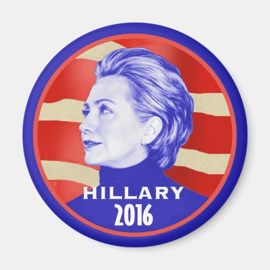 Aimant Hillary 2016 (Devant)