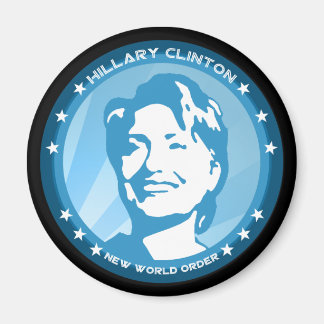Aimant hillary clinton 08. rayons bleus.