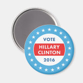 Aimant Hillary Clinton 2016 (Recto/Verso)