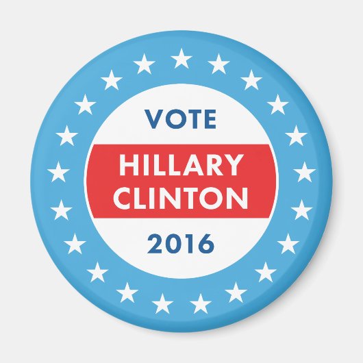 Aimant Hillary Clinton 2016 (Devant)