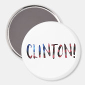 Aimant Hillary Clinton bokeh (Recto/Verso)