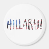 Aimant Hillary Clinton bokeh (Devant)