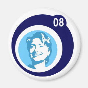 Aimant hillary Clinton : bulles bleues :