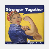 Aimant Hillary Clinton plus forte ensemble (Devant)