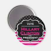 Aimant hillary clinton rose (Recto/Verso)