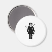 Aimant Hillary Clinton VooDoo Poupée seulement (Recto/Verso)