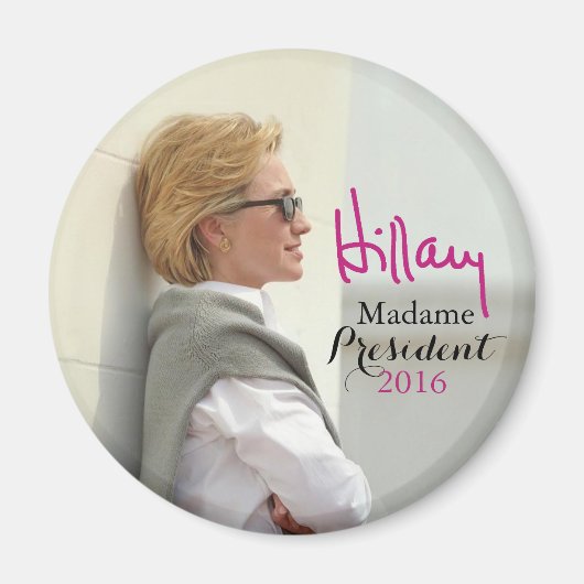 Aimant Hillary Rodham Clinton Lunettes de soleil Signatur (Devant)