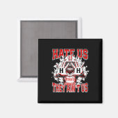 Aimant Hillcrest Patriots Logo Nous Hait Parce Qu'Ils Ont (Recto/Verso)