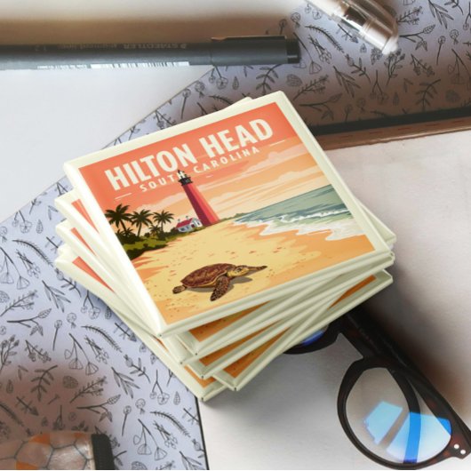 Aimant Hilton Head Caroline du Sud vintage