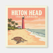 Aimant Hilton Head Caroline du Sud vintage (Devant)
