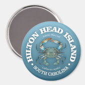 Aimant Hilton Head (crabe bleu) (Recto/Verso)