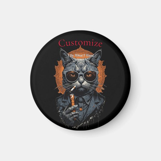 Aimant Hip Cat cool Thunder_Cove (Devant)