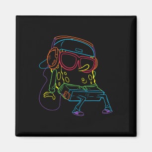 Aimant Hip hop des carrés