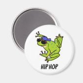 Aimant Hip hop Funny Hopping Frog Pun (Recto/Verso)