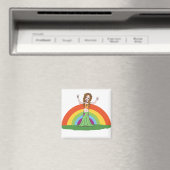 Aimant Hippie arc-en-ciel (In Situ (Lave-vaisselle))