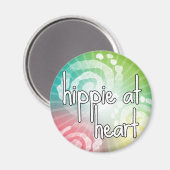 Aimant Hippie au coeur (Recto/Verso)