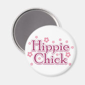 Aimant Hippie chick (Recto/Verso)