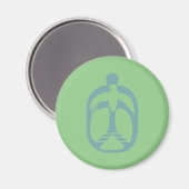 Aimant HIPPIE ICON PEACE ver 2023 PAR MASANSER (Recto/Verso)