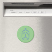 Aimant HIPPIE ICON PEACE ver 2023 PAR MASANSER (In Situ (Lave-vaisselle))