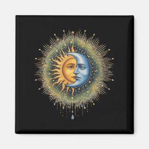 Aimant Hippie mystique du Boho céleste du Soleil et de la